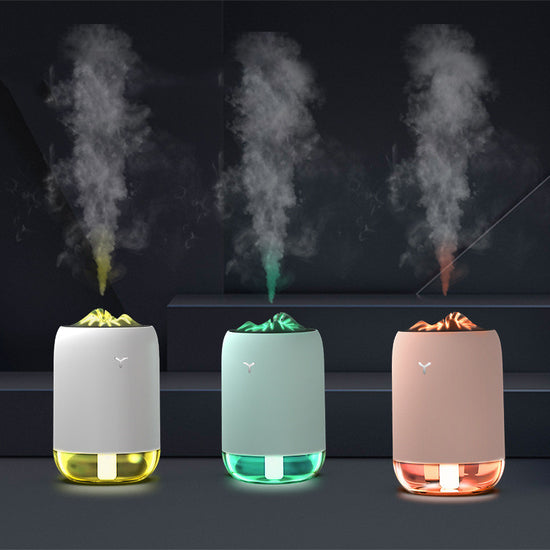 Humidificador Difusor de Aromas con Efecto Llama - Mini Atomizador para Casa y Coche