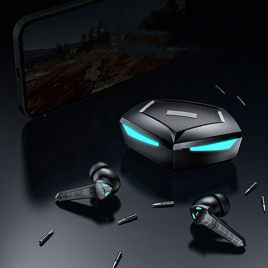 Auriculares TWS Gaming Bluetooth 5.1 - Cascos Inalámbricos Sin Latencia con Micrófono