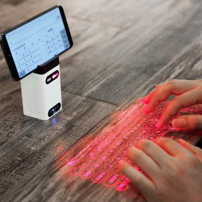 Teclado Láser Virtual Bluetooth con Proyector y Función Ratón