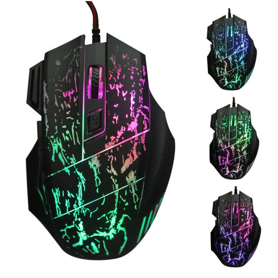Ratón Gaming RGB con Cable - 7 Botones Programables y DPI Ajustable